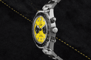 Tudor black bay chrono yellow